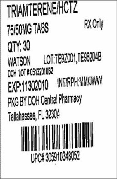 Label Image for 75/50 mg - Traimterene 75mg(Watson)